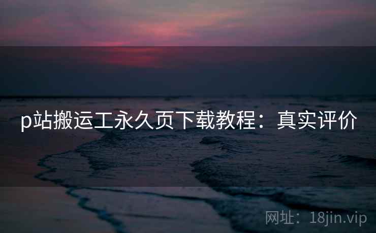 p站搬运工永久页下载教程：真实评价