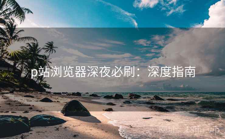 p站浏览器深夜必刷:深度指南 p站浏览器深夜必刷:深度指南